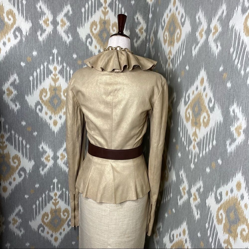 Ralph Lauren Flax Silk & Linen Pencil Skirt - Picture 13 of 14
